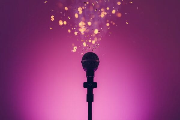 Hidden cost of AI content creation 2026 concept showing a creator microphone with glowing dollar signs evaporating into the air, symbolizing subscription costs quietly draining creator budgets