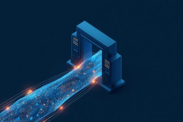 Claude API restrictions 2026 concept showing data flowing through a mostly open gateway, representing Anthropic raising most limits while restricting third-party subscription use