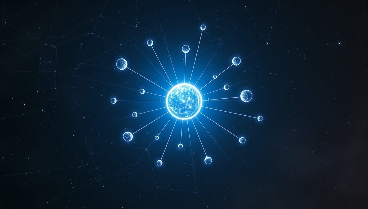 Google AI 2026 complete guide showing a Gemini constellation with orbiting products including Google AI Pro, Workspace AI, Cloud AI, and Search AI
