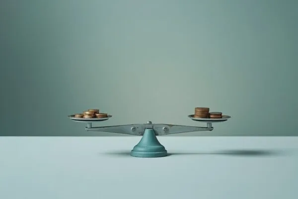 Hidden cost of Claude alternatives concept shown as a balance scale weighing coins, representing weighing the switching costs of GLM vs MiniMax against their token-price savings