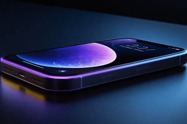 Siri AI 2026 iPhone with new iOS 27 Siri glow edge animation showing Apple Intelligence listening state in blue and purple gradient
